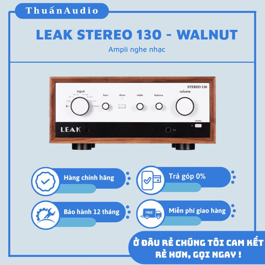 Amply Leak Stereo 130 - Walnut