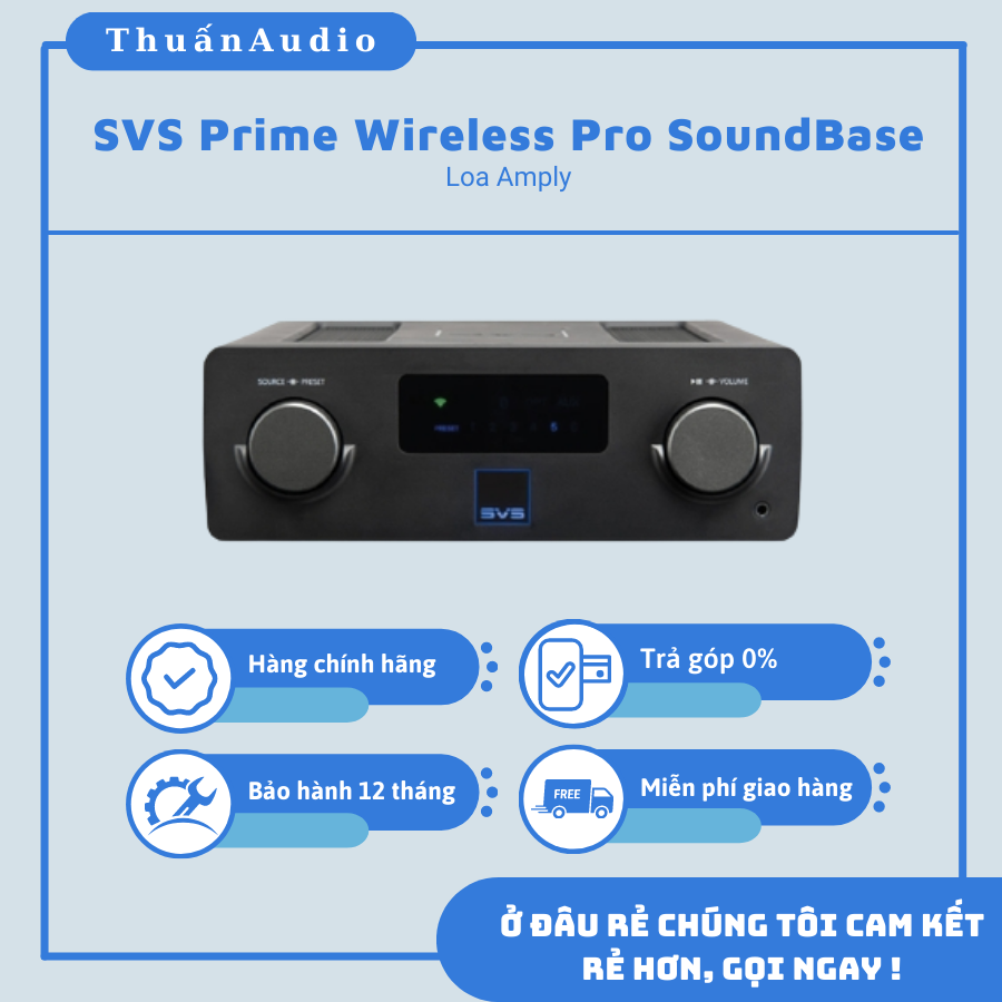 Loa SVS Prime Wireless Pro SoundBase - Giá rẻ tại Thuấn Auto
