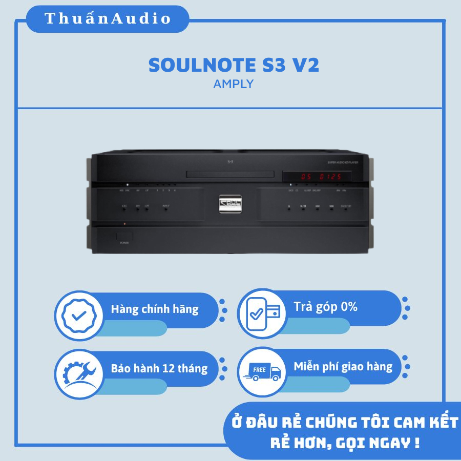 Amply SOULNOTE S-3 v2 - Giá Tốt Tại Thuấn Audio
